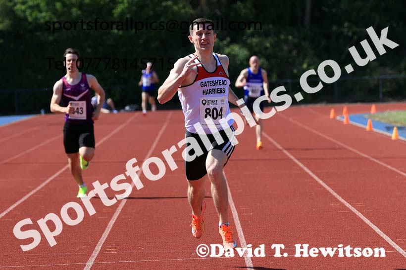 Senior mens 400 metres, 2025 North Eastern Track and Field Champs., Shildon, County Durham. Photo: David T. Hewitson/Sports for All Pics